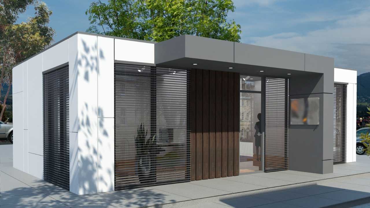 Pawilon ZEZ PRO 60m2 - wizualizacja