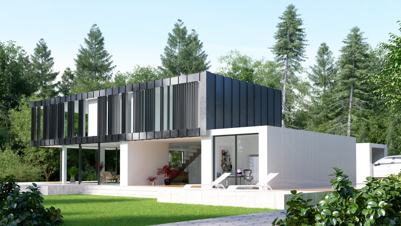 ZEZ PRO Box House 241 m2 – Visualisierung – 1