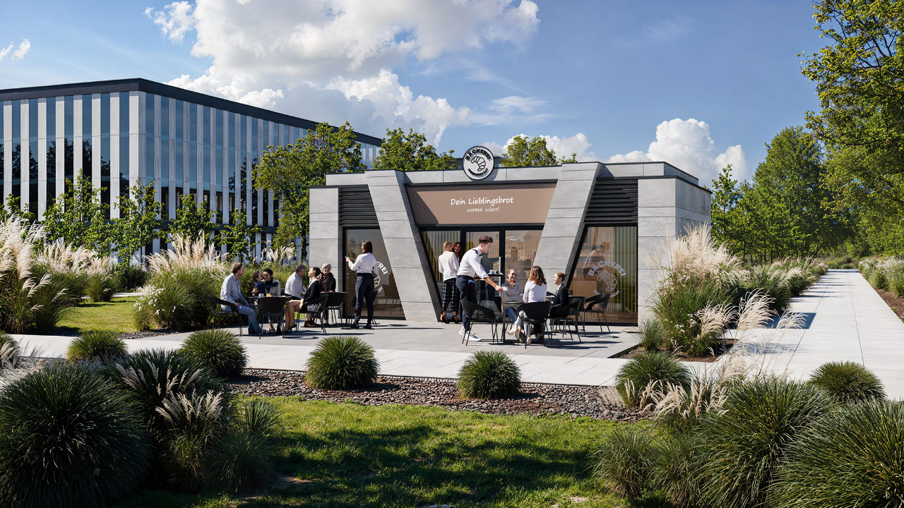 Modularer Gastronomie-Pavillon 72 m2