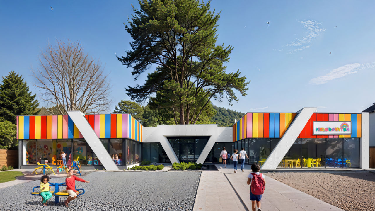 Modulares Kindergarten-Gebäude 306 m²