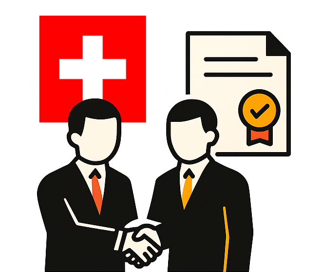 Licensed Commercial Partner (company / business registered in Switzerland)