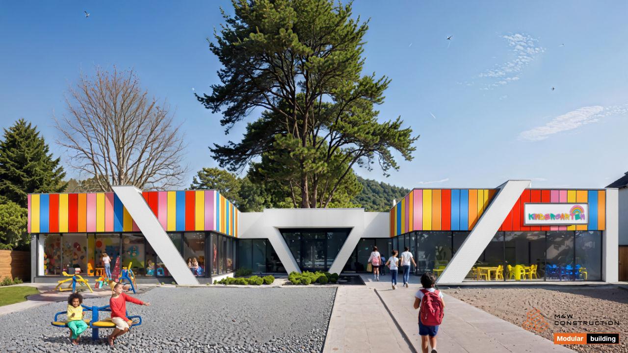 Modulares Kindergarten-Gebäude 306 m²