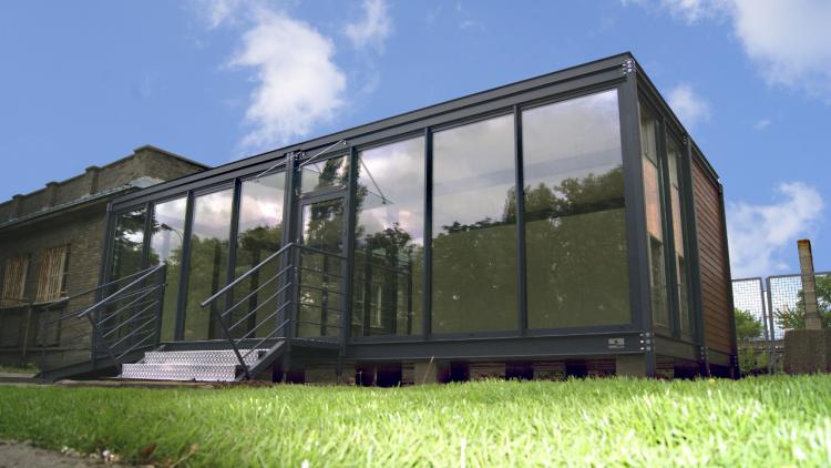 Bürocontainer, Verkaufsbüro für Wohnungen 50m2 - aussicht 1