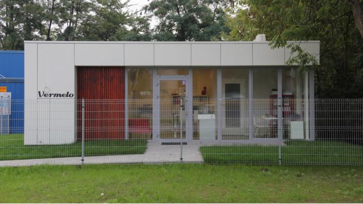 Bürocontainer, Verkaufsbüro für Wohngebäude Mota Engil 54m2 - aussicht 1