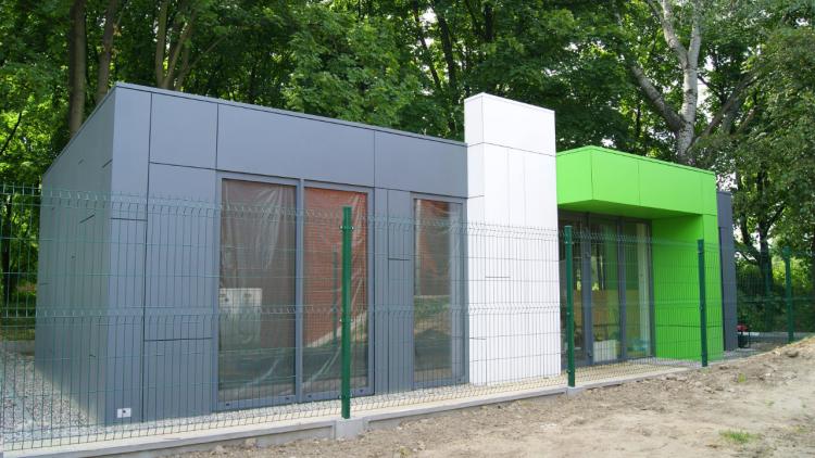 Bürocontainer, Immobilienmaklerbüro Profit Development 72 m2 – Ansicht 1