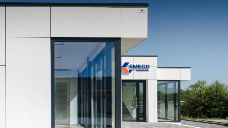 Bürocontainer, Büro der Firma Emeco 198 m2, Equitone-Fassaden – Ansicht 7