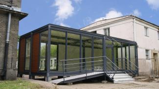 Bürocontainer, Verkaufsbüro für Wohnungen 50m2 - aussicht 2
