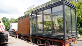 Bürocontainer, Verkaufsbüro für Wohnungen 50m2 - aussicht 3