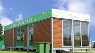 Bürocontainer, Wohnung Verkaufsbüro Zielona Italia 75m2 - aussicht 2