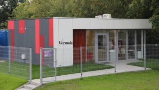 Bürocontainer, Verkaufsbüro für Wohngebäude Mota Engil 54m2 - aussicht 3