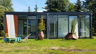 Verkaufscontainer, Yamaha-Autohaus 50m2 - aussicht 3