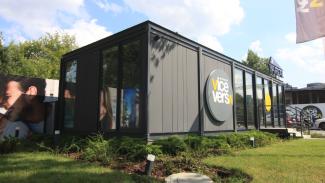 Bürocontainer, Vice Versa Wohnungsverkaufsbüro 62.5m2 - aussicht 4