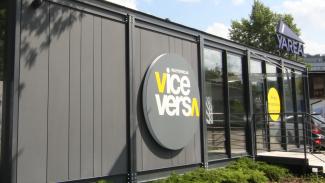 Bürocontainer, Vice Versa Wohnungsverkaufsbüro 62.5m2 - aussicht 2