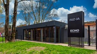 Bürocontainer , Verkaufsbüro für Wohnimmobilien - Fusion 180m2 - aussicht 4