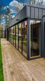 Bürocontainer, Verkaufsbüro für Wohnimmobilien - Fusion 180m2 - aussicht 6
