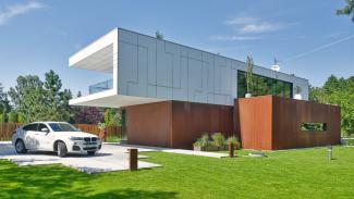 Ausstellungspavillon, Box House, modulares Haus 241 m2 – Ansicht 1
