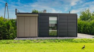 Bürocontainer, Verkaufsbüro für SGI-Wohnungen 75m2 - aussicht 4