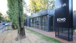Bürocontainer, Verkaufsbüro für Wohnimmobilien - Fusion 180m2 - aussicht 9