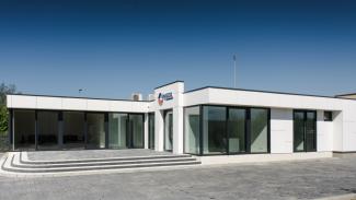 Bürocontainer, Büro der Firma Emeco 198 m2, Equitone-Fassaden – Ansicht 14