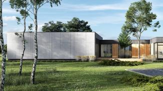 Büropavillon 306 m2, Visualisierung – 1