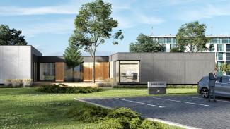 Büropavillon 306 m2, Visualisierung – 2