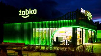Verkaufscontainer, Żabka 9000, Raststätte Autobahn A2, 144 m2, 11