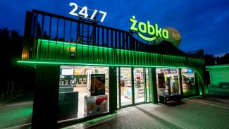 Verkaufscontainer, Żabka 9000, Raststätte Autobahn A2, 144 m2, 03