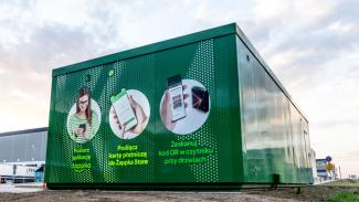 Verkaufscontainer, Żabka Nano, unbemannter Laden, 48 m2, 06